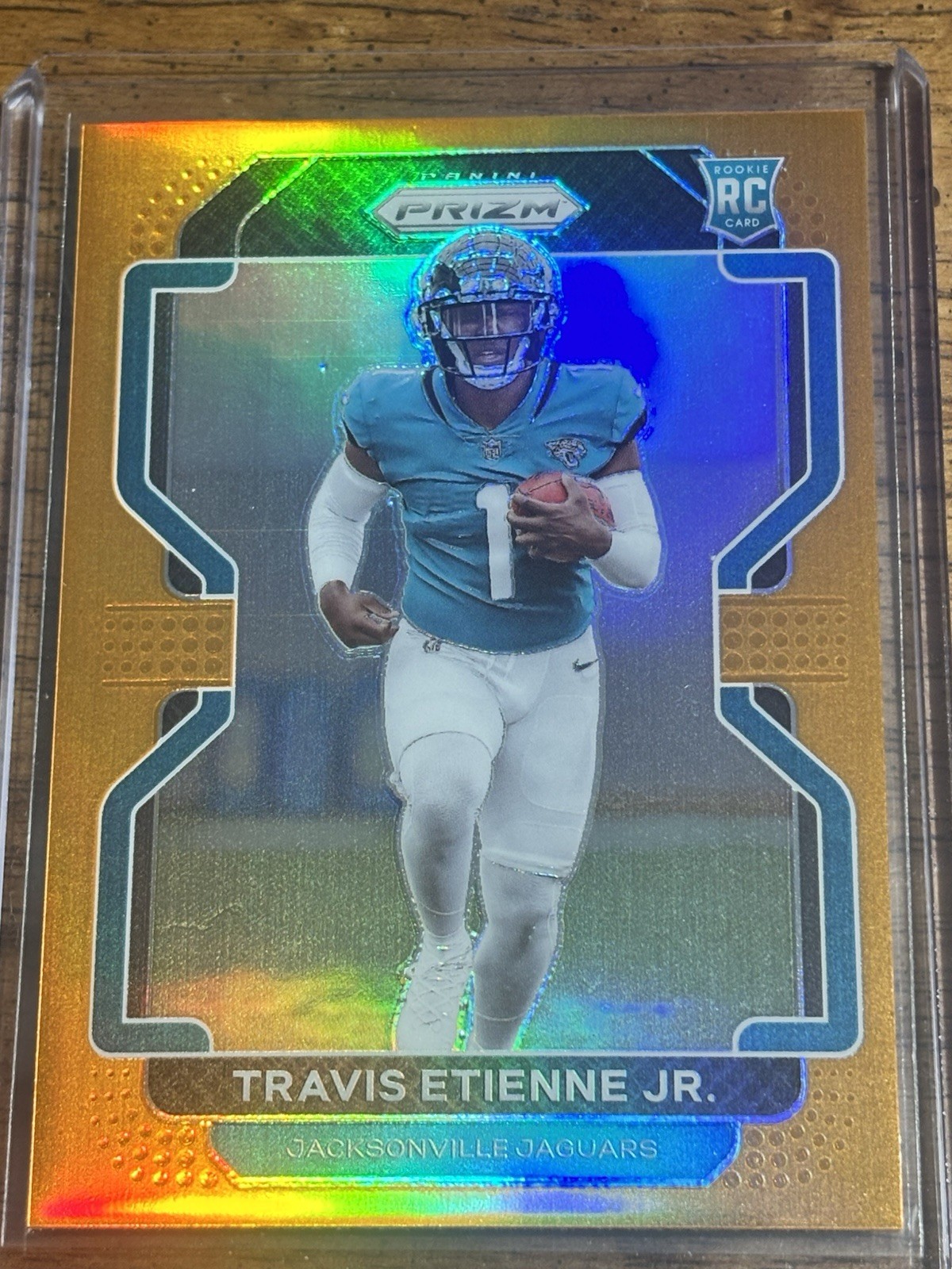 2021 Panini Prizm Rookie Travis Etienne #344 Orange Prizm /249 Jaguars Rookie RC