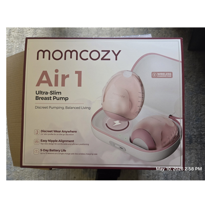 #ad Momcozy Air 1 Ultra Slim Breast Pump Pink 24mm Wireless Charging Case Discreet $175.00