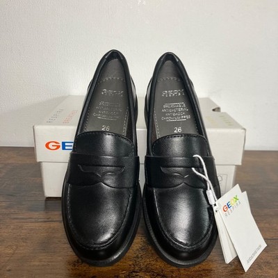Geox Mädchen J Agata D Mokassins Schwarz 8,5 UK / EU 26