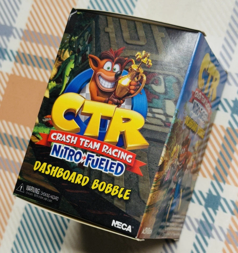 CRASH BANDICOOT TABLERO BOBBLE ~ FIGURA PROMOCIONAL ALIMENTADA POR NITRO CTR ~ 2019 NECA NUEVO Foto 3 de 4