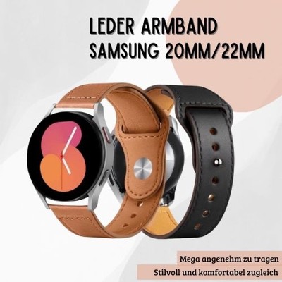 Leder Armband Für Samsung Galaxy Watch 7 6 5 4   20mm 22mm Lederband Uhrarmband