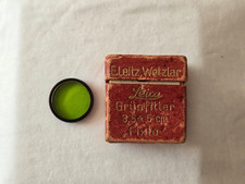 Original Leica Elmar E19 Green Gr Filter E. Leitz Wetzlar Black 19mm