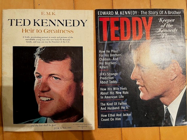 2 VINTAGE TED KENNEDY PUBLICATIONS, HEIR TO GREATNESS & KEEPER OF KENNEDY FLAME