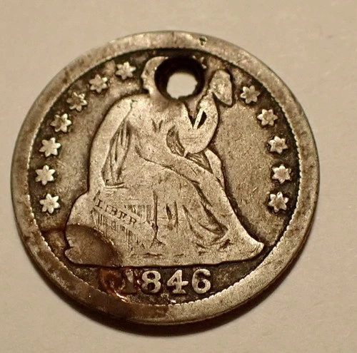 1846-P Seated Liberty Dime — photo from another recent sale