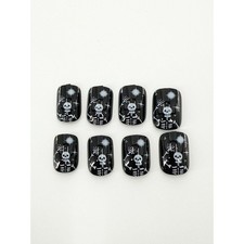 Halloween Skeleton Press On Nails, Spooky Nails, Scary Nails, Cool Nails
