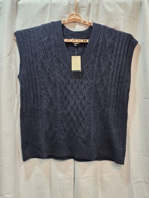 Universal Threads Cable Knit V Neck Sweater Vest Dark Blue Size XXL