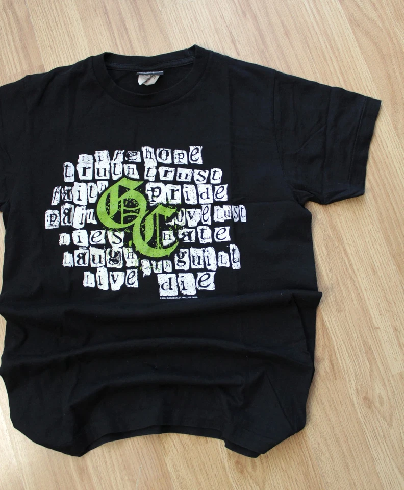 Camisa Good Charlotte 2004 Muro de la Fama Banda de Rock Americana Talla M Negra Foto 3 de 4