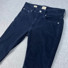 J.Crew 484 Corduroy Pants Mens 30x30 Fits 31x29 Navy Blue Stretch Cotton 2024