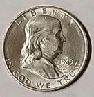 1949-S Franklin Silver Half Dollar XF/AU-See Photos #1