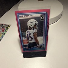 Panini 2025 Donruss Optic Pink Prizm Rated Rookie #397 Mike Green Ravens