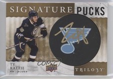 2014 Upper Deck Trilogy Signature Pucks Primary Logo Ty Rattie #SP-TR Auto 1o3