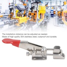 ⁺2Pcs Toggle Clamp Pull Latches Adjustable Stainless Steel 400lbs Capacity Set