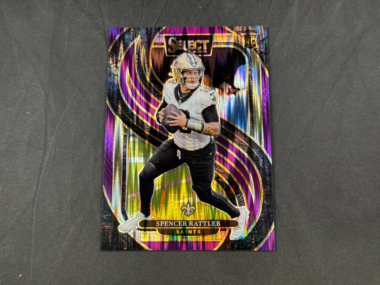 2024 PANINI SELECT SPENCER RATTLER ROOKIE PREMIER PURPLE SHOCK PRIZMS 159/360