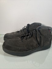 Men's Red Wing Shoes Draftsmith soft toe chukka boot gray suede Size 10