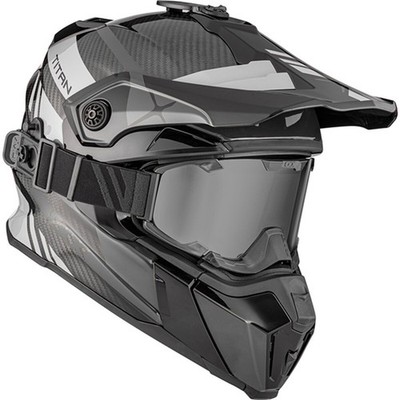 CKX Grey/Silver Titan Carbon Original Trak Helmet w/210 Goggle 517163