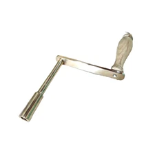 ETH winder extension table crank handle brass wood ETH 1/2" square 12mm