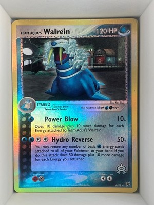 Team Aqua's Walrein Reverse Holo Holo Rare Team Magma vs Team Aqua 6/95 HP