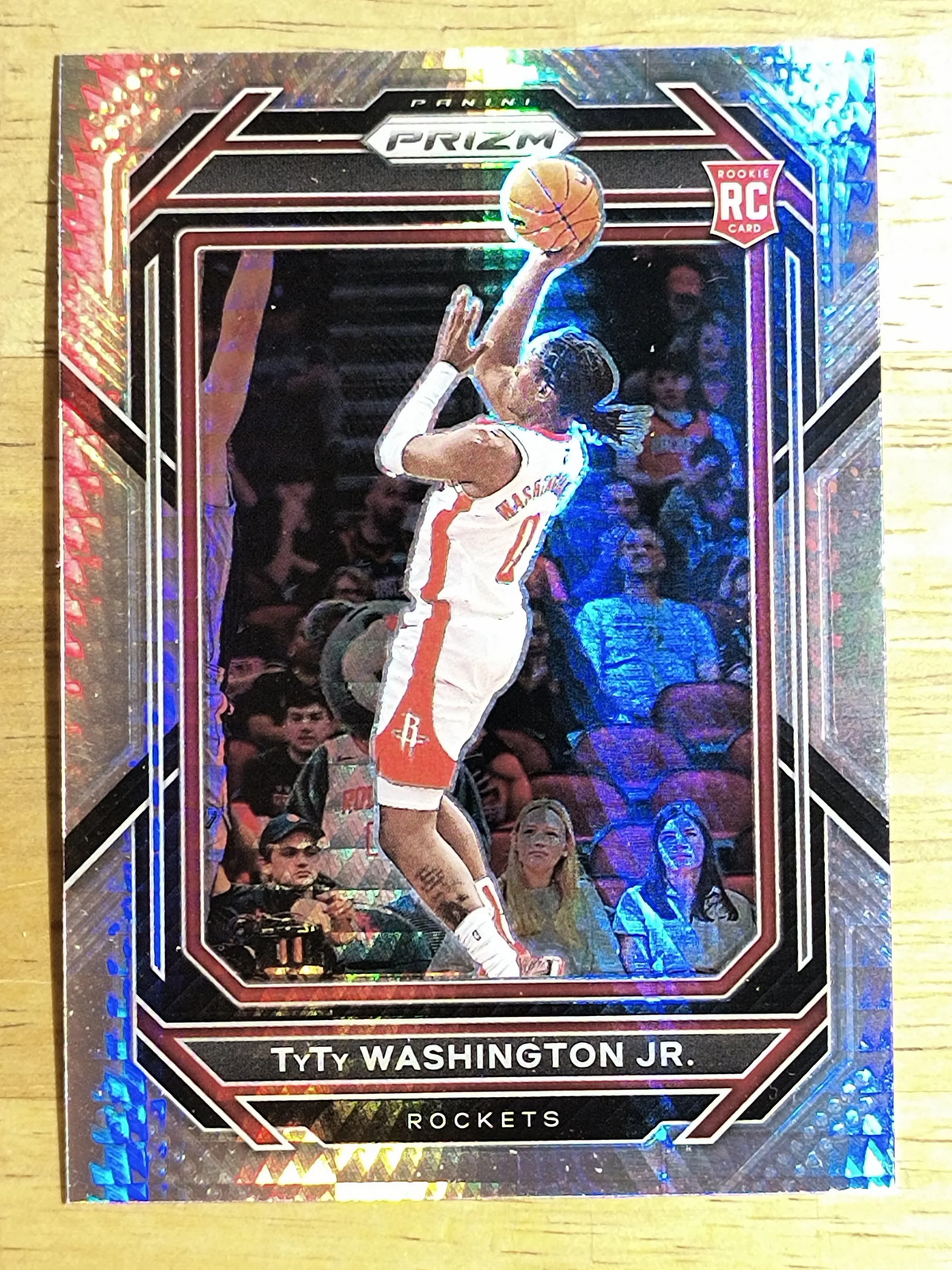 2022-23 Panini Prizm Prizms Hyper #243 TyTy Washington Jr.