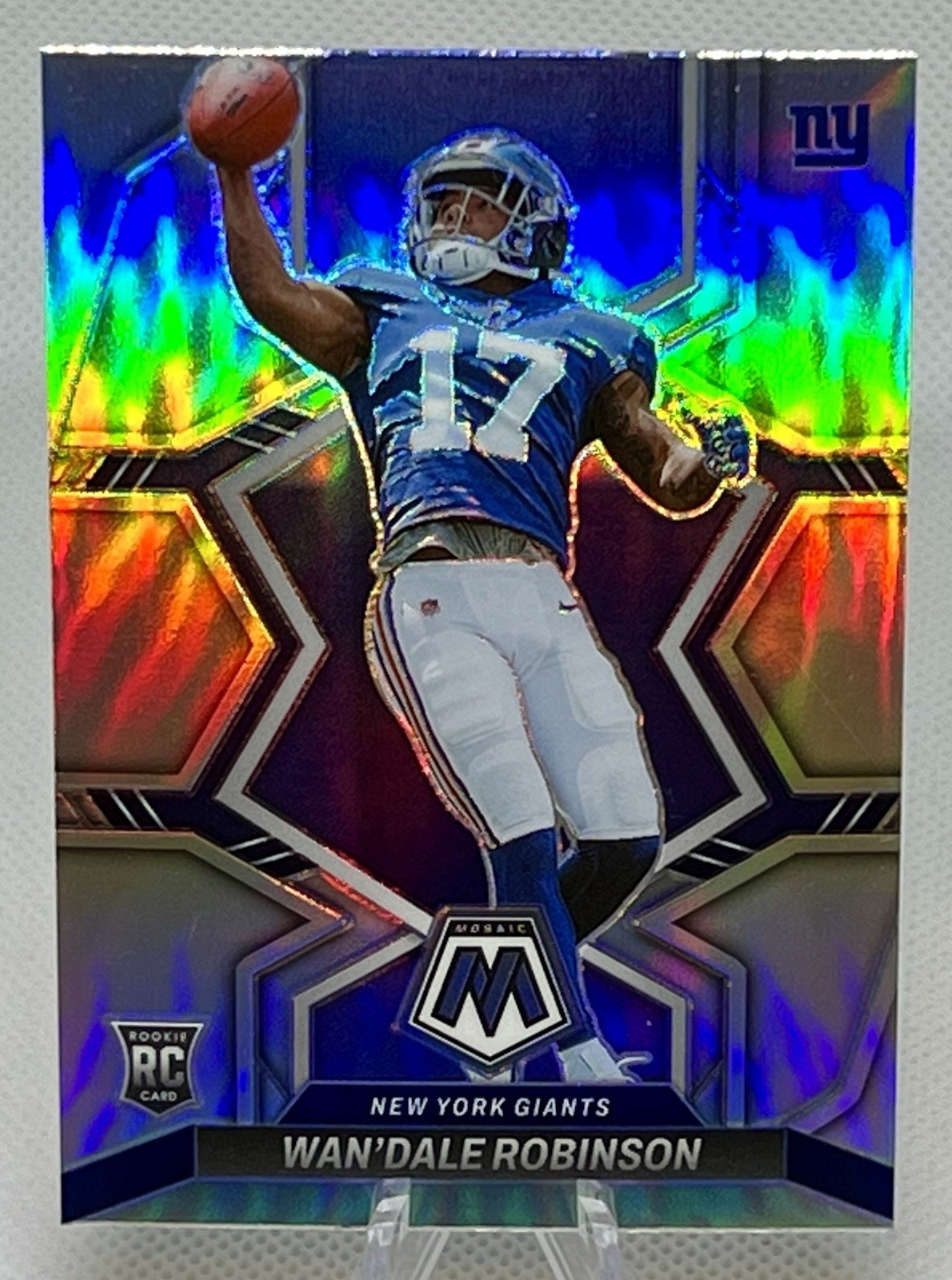 WAN’DALE ROBINSON RC 2022 Panini Mosaic SILVER PRIZM #330 Rookie Giants