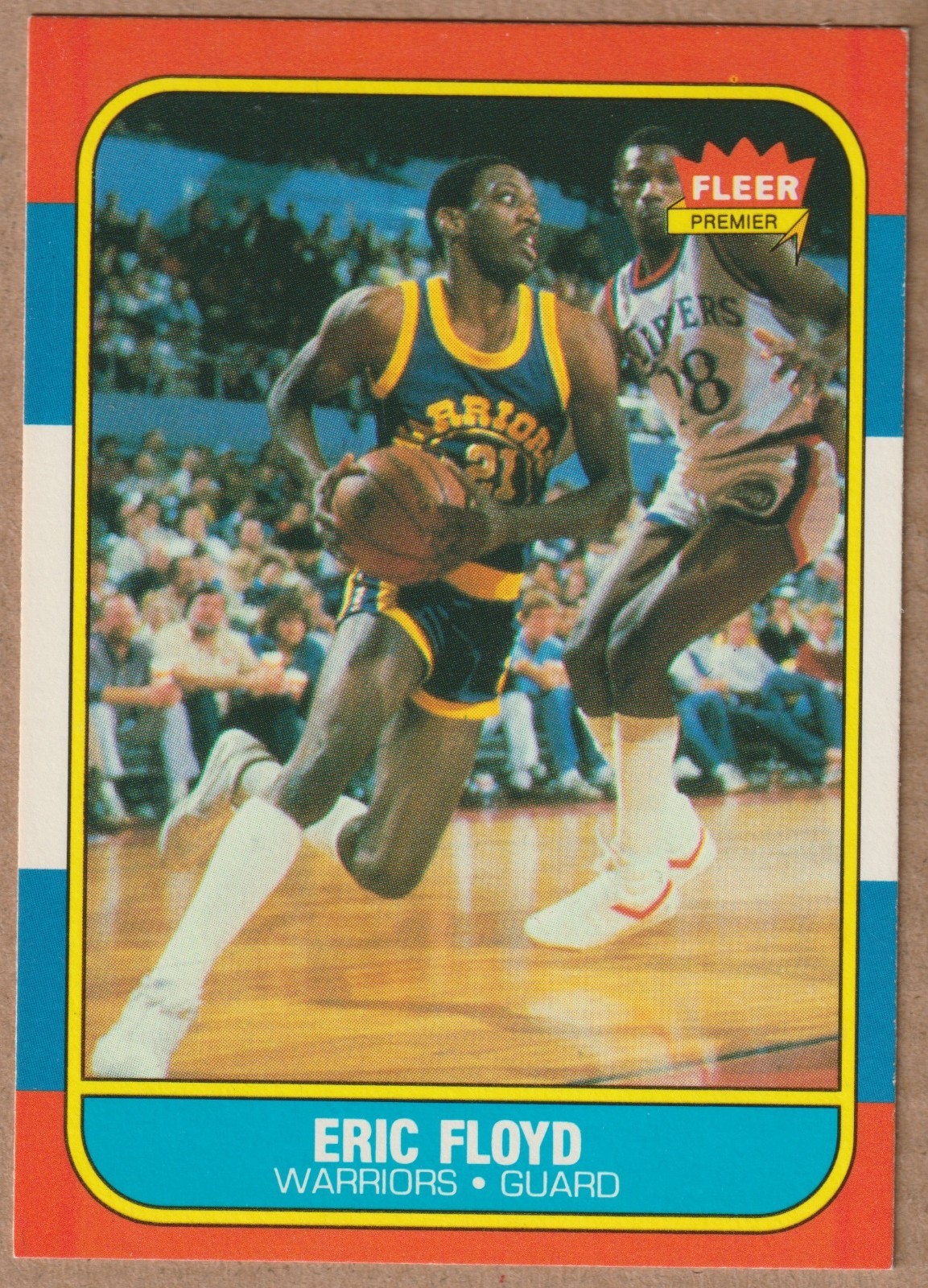 ERIC SLEEPY FLOYD 1986-87 FLEER BASKETBALL RC ROOKIE # 34