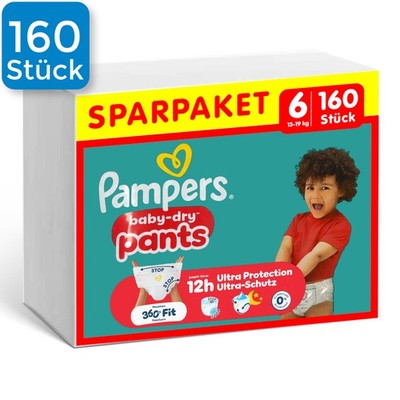 Pampers Baby Dry Pants Gr. 6, 13-19kg - (160 Stück) - Sparpaket