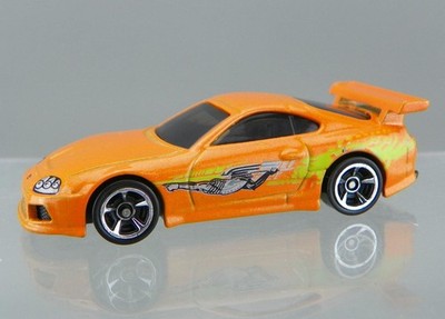 Hot Wheels 2012 Fast & Furious Diecast Orange Toyota Supra Tempo Color Variation