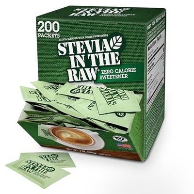 Stevia In The Raw Stevia Sweetener Packets, 200 Ct Box, Zero Calorie Stevia 