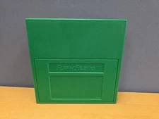 Vintage FLIP'N'FILE 10 Green Diskette Disk Holder Case Storage Box 045-17-183