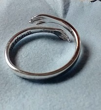 Yesteel S925 Sterling Silver Hug Ring for Women Teen Girls, Adjustable Ring...