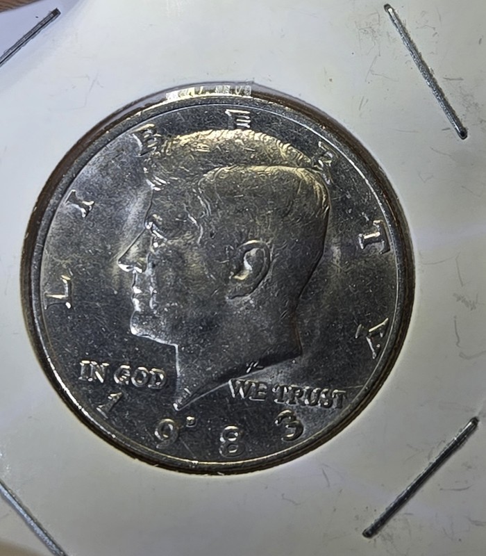 US 1983 D Kennedy Half Dollar 50c Piece Coin Circulated Ungraded Denver Mint