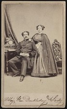 New York Abner Doubleday Mary Hewitt Doubleday 1860s Civil War Portrait