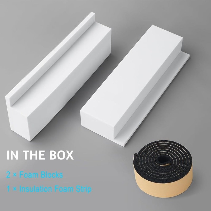 U Shaped Air Conditioner Foam Blocks Window AC Insulation Side Seal ...