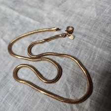 Bronze Milor Italy Necklace Snake Chain 16" Choker