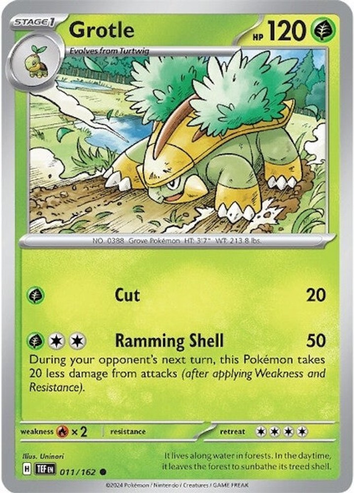 Reverse Holofoil - Grotle - 011/162 - 011/162 - SV05: Temporal Forces - NM