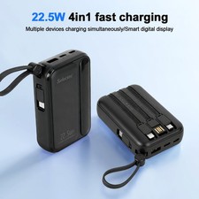 Power Bank 30000mah 22W Portable Charger Battery Pack USB C For Outdoor Travel