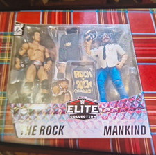 Mattel Wwe Elite Collection The Rock & Mankin...