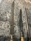 VINTAGE — STAG HORN CARVING SET WITH BONUS KNIFE — SET OF FIVE — photo 2