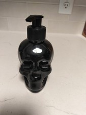 skull black soap dispenser for bathroom and kitchen