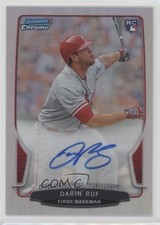 2013 Bowman Chrome Rookie Auto Refractor 18/500 Darin Ruf #ACR-DR Auto w8t