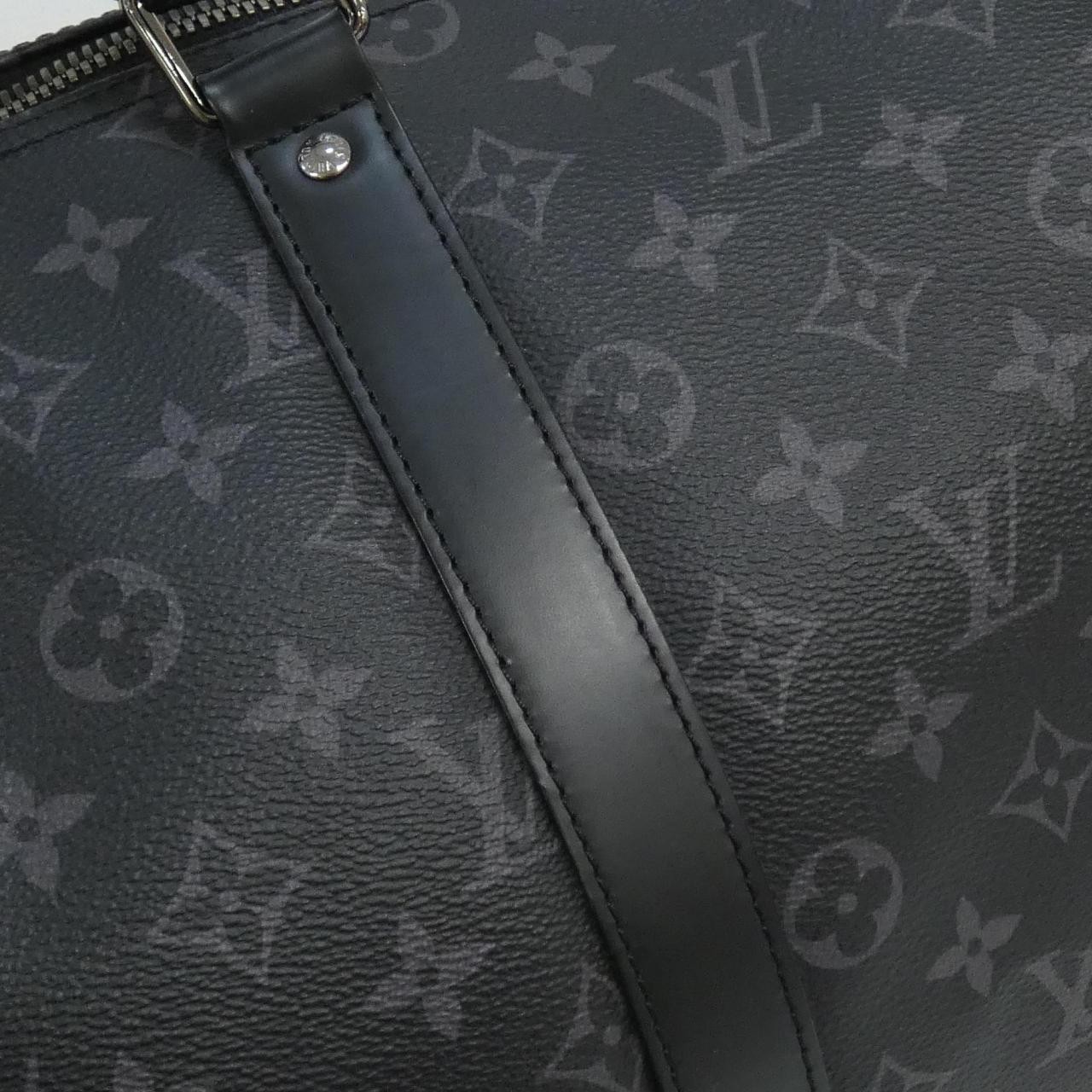 Authentic LOUIS VUITTON Monogram Eclipse Keepall … - image 4