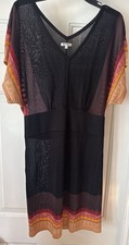 Buffalo David Bitton Woman’s Knit Colorful Ayane Dress Size L