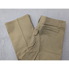 Wrangler Men's Size 38x32 Khaki Cargo Pants Zip Pockets Straight Fit