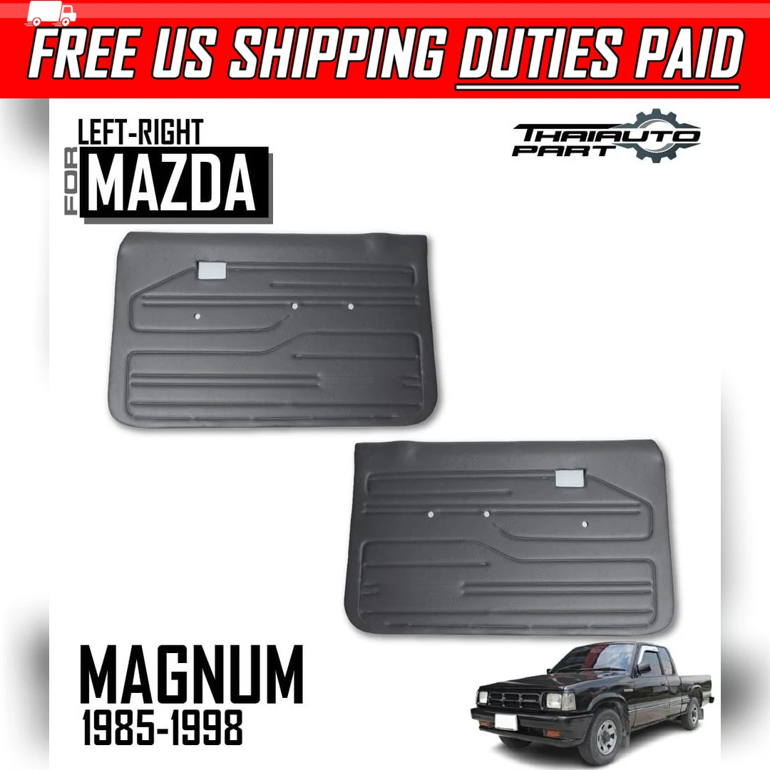 Pair LR Inside Door Panel Grey Interior For Mazda B2200 B2500 UF