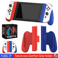 Red Blue Handheld Controller Grip Extend Holder Grip for Joy Con Controller