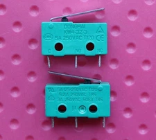 10PCS DONGHAI KW4-3Z-3 Micro Switch 3 Pins COM and NO 5A 250V T120 Short handle