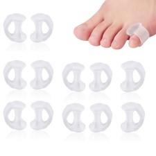 12pcs Gel Toe Separator, Pinky Spacers, Little Cushions Clear-12pcs