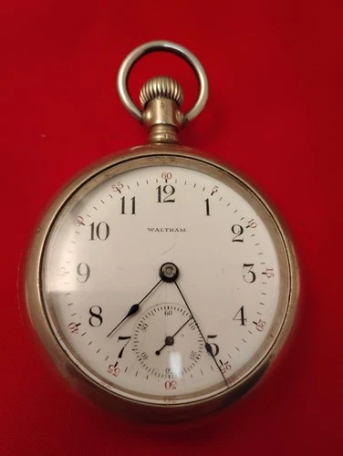 Antique American Waltham Watch Co Silver Pocket Watch 1902- 15 Jewel- 11183768