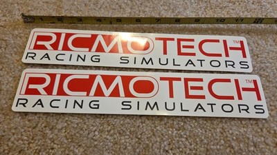 Lot of 2 RicmoTech Sim Drag Racing Decals Stickers NHRA Super Stock Rod NASCAR