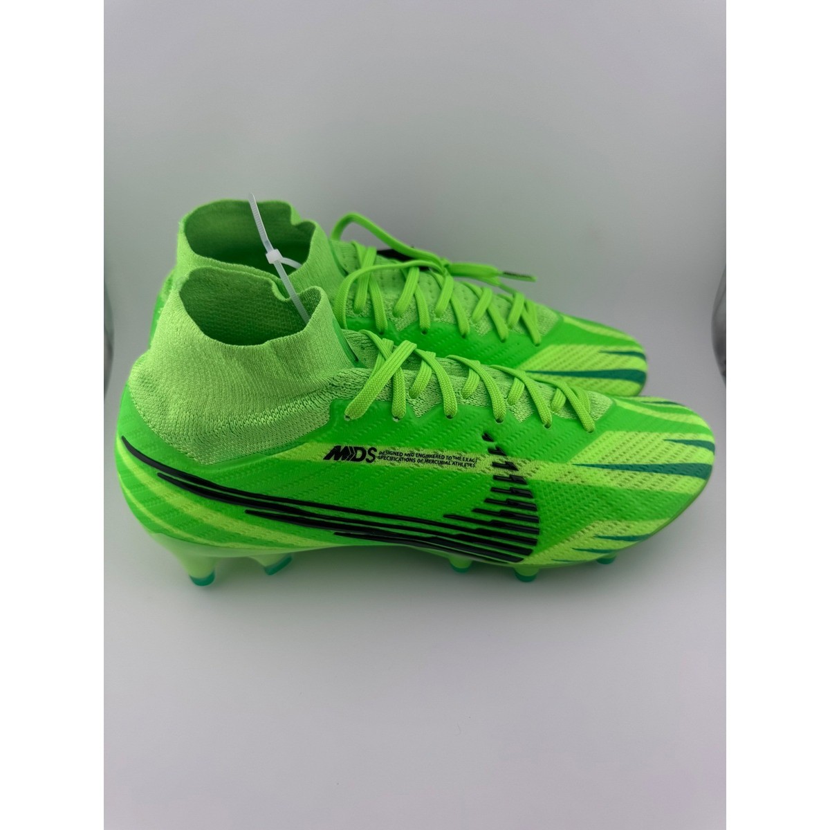 NIKE‎ Air Zoom Mercurial Superfly 9 Elite MDS AG Pro Cleats Mens 10 Green Black Size 9M- Nike Zoom Mercurial Superfly 9 Elite FG MDS Green  main image 3