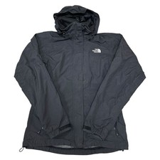 The North Face Womens Rain Coat Black Waterproof Windproof Outdoor Hiking XS